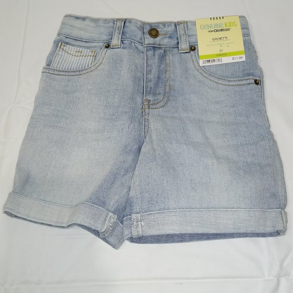 OshKosh B'gosh Toddler Girls Jean Shorts - 3T New With Tags